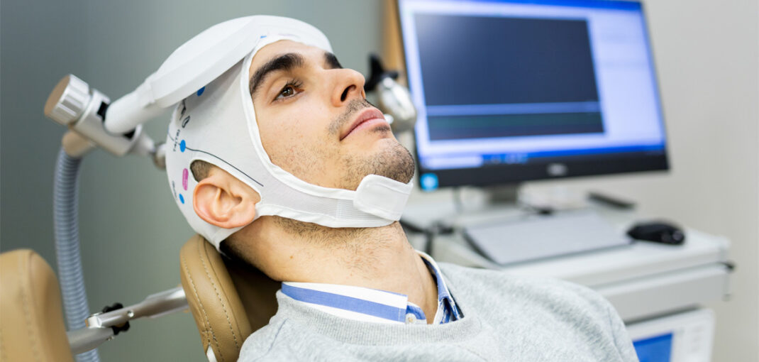 Exomind infusion therapy benefits shown during non-invasive brain stimulation session