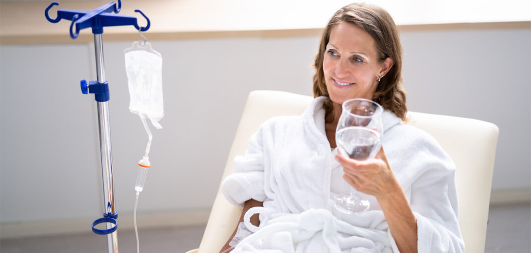 IV therapy nutrient infusion supporting hydration and longevity wellness